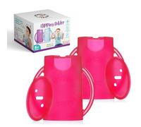 Flipping Holder Lot de 2 pochettes anti-compression avec couvercles pour sachets alimentaires et boîtes à jus - Multifonctions - Évite les dégâts et soutient l'auto-alimentation - Poignées faciles à