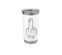 Flipping The Bird Goose - Humour animal grossier Gobelet isotherme en acier inoxydable double paroi
