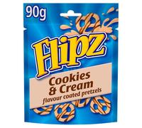 Flipz Cookies & Cream Snack Bretzel sucré salé, 90 g (lot de 1)