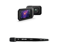 FLIR C3-X Caméra thermique compacte avec Wi-Fi : imageur infrarouge haute résolution pour inspection, utilisation électrique/mécanique/CVC + ensemble détecteur de tension sans contact VP52-2 CAT IV
