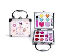 MARTINELIA - Mini Valisette Maquillage Pour Enfant - Set de Beauté Fée - 6 Fards à Paupières + 6 Gloss + 1 Rouge à lèvres + 2 pinceaux + 2 Bagues - Maquillage pour Enfant - Coffret Cadeau Fille