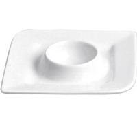 flirt 72550 FAN-tastic Coquetier / Porte-oeufs, porcelaine, 11x11cm, blanc (1 pièce)