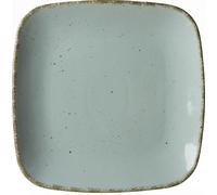 Flirt by R&B 58635 Assiette à déjeuner / assiette à dessert Casa, Ø 22 cm, carrée (arrondie), porcelaine, bleu