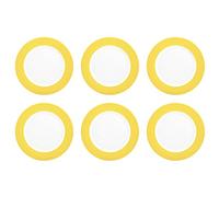 Flirt by R & B Assiette de petit déjeuner/Assiette à dessert 'Doppio', Ø 20 cm, jaune (Lot de 6)