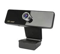 Flisdtry 1080P Webcam Intégré Double Microphones Caméra Vidéo Full HD pour PC USB Plug-and-Play Sans Pilote