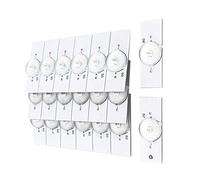 Flisdtry 20 PCS 6V SMD Lampe Perles avec Lentille Fliter pour LED TV Réparation Led Lumière Bande Partie Accessoires