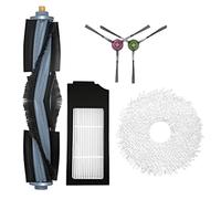 Flisdtry 5 Pcs pour X1 Turbo Omni Robot Aspirateur Brosse Principale Filtre HEPA Mop Chiffon Brosse Latérale