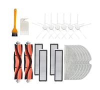 Flisdtry Accessoires de rechange pour aspirateur robot D9, filtre HEPA, brosse principale, brosse latérale, serpillère, chiffons, pièces de rechange