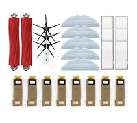 Flisdtry Accessoires pour aspirateur T7S T7SPULS S7 Brosse principale Brosse latérale Filtre HEPA Sac à poussière Pièce de rechange