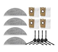 Flisdtry Accessoires remplaçables pour sac à poussière et brosse latérale pour aspirateur robot R1
