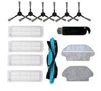 Flisdtry Brosse Rags Filtre HEPA pour Mop P V2 Pro V3 SE V-RVCLM21B Accessoires Robot Aspirateur Pièces