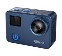 Flisdtry Caméra de sport d'extérieur étanche 40 m pour vélo, voyage, selfie, portable 4 K HD