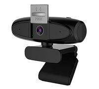 Flisdtry Caméra d'ordinateur 2K HD USB Microphone Webcam 2X Zoom manuel Caméra en direct, pour ordinateur de bureau USB sans lecteur