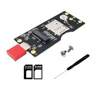 Flisdtry Carte adaptateur M.2 vers USB 3.0 avec fente 3G/4G/5G/LTE Module de carte réseau M.2 Key B Interface USB 3.0