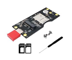 Flisdtry Carte adaptateur M.2 vers USB 3.0 avec fente 3G/4G/5G/LTE Module de carte réseau M.2 Key B Interface USB 3.0