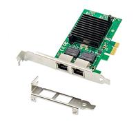 Flisdtry Carte réseau PCIE X1 82576EB double ports 1000 m Gigabit Ethernet carte réseau Pci-E Ethernet Server Controler Card