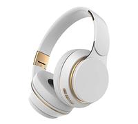 Flisdtry Casque Bluetooth sans confortable tout inclus Casque Bluetooth haute fidélité (blanc)
