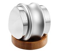 Flisdtry Distributeur de café et tamper/niveleur, niveleur à café à double tête, profondeur réglable, tampon à à main 58 mm