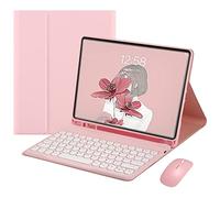 Flisdtry Étui rond amovible pour Mini 6 Mini 6e génération 8,5" (rose)