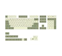 Flisdtry Green Ethermal Sublimation Polices PBT Clavier Mécanique Filaire USB 124 Touches Japonaises
