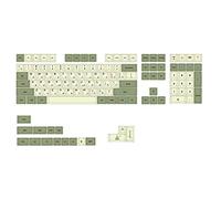 Flisdtry Green Ethermal Sublimation Polices PBT Keycap pour clavier mécanique USB filaire 124 touches, russe
