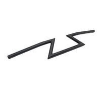 Flisdtry Guidon universel en Z de 22 mm pour Sportster Chopper Cruiser XL 883 1200 Custom Softail Street Noir