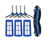 Flisdtry Lot de 8 filtres de rechange pour aspirateur 15 Max 30 Max 4 brosses latérales 3 brosses principales