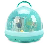 Flisdtry Porte-biberons portable avec housse anti-poussière pour biberons d'allaitement - Design portable - Vert