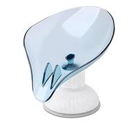Flisdtry Porte-savon à ventouse en forme de feuille - Bleu