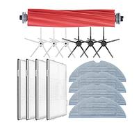 Flisdtry Pour S7 T7S T7SPlus Accessoire de Filtre Lavable Brosse Principale Serpillère Tissu Brosse Latérale Robot Aspirateur Pièces