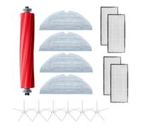 Flisdtry Pour S7 T7S T7SPlus Filtre Détachable Caoutchouc Main Brosse / Couvercle Mop Chiffon Côté Brosse Partie Aspirateur