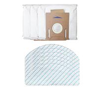 Flisdtry Tampons de nettoyage en microfibre pour aspirateur Ozmo T8 T9 Max Power - Lavables - Chiffon de nettoyage - Sac à poussière