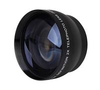 Flisdtry Téléobjectif grossissant x2 52 mm pour appareil photo -S 18-55 mm 55-200 mm