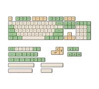 Flisdtry Touches PBT rétro éthermales pour clavier mécanique USB filaire Cherry MX Switch, grande police