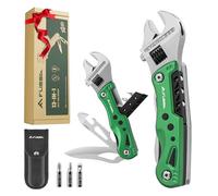 FLISSA Clé Multioutils, Outil Multifonction 13 en 1 avec Sac, Multitool Couteau pour Extérieur, Camping, Randonnée, Réparation