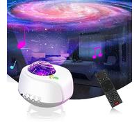 FLITI Projecteur de Galaxie, Plus Grande Taille de Projection, Projecteur Étoilé, avec des Formes Changeantes de Brouillard et de Galaxies, Veilleuse