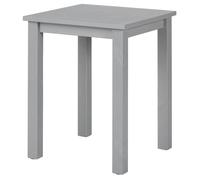 AltoBuy FLIX - Table d'Appoint Carrée Bois Massif Vernis Gris