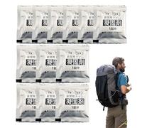 Flkiglm 7 g x 12 poudres de toilette portables, poudre d'absorption super absorbante pour urine, portable, très absorbant l'eau, gel absorbant les matières fécales et l'urine pour le camping