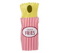 Flkiglm Costume de frites pour adulte - Tenue de jeu de rôle comme frites - Costume amusant de Fast Food pour femmes et adultes - Halloween - Jeu de rôle - Carnaval - Représentations sur scène