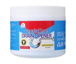 Flkiglm Décapsuleur Crystal Lye - 200 g - Décapsuleur Crystal Lye Drain Opener - Déboucheur de canalisation extrêmement puissant - Excavatrice de canalisation - Poudre nettoyante pour évier
