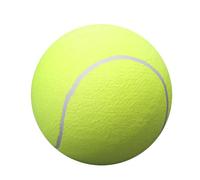 Flkiglm Grande balle de tennis pour chiens de 24,9 cm - Jouet gonflable pour chien - Balle de tennis géante pour petits, moyens et grands - Pour les sports de plein air
