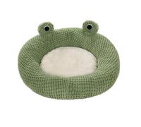 Flkiglm Lit pour chat, niche pour chat - Lit apaisant - Lit pour chat domestique avec motif œil de grenouille, imperméable et antidérapant - Lit pour animaux de compagnie pour chats, petits chiens