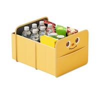 Flkiglm Organiseur de coffre pliable de dessin animé - Grand support intérieur - Pour camion, van, berline, camping, nourriture, voyage, road trip, golf, travail, collation
