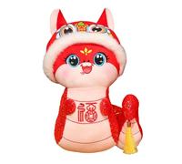 Flkiglm Peluche de Serpent, 2025 année du Serpent en Peluche | Peluche du Nouvel an Chinois | Peluche Serpent, Animal en Peluche Serpent, Peluche Serpent Porte-Bonheur pour, Mascotte Serpent 2025,