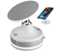 Flkiglm Support de téléphone sous vide, aimant à ventouse, support de téléphone, ventouse réglable, montage téléphonique, berceau portable, accessoire d'intérieur de voiture, convient à la plupart des