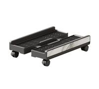 Flkiglm Support pour Unité Centrale | Étagère Ajustable Portable avec roulettes Freinées | Piédestal Réglable sous Bureau,Organisation Bureau/Salle de Jeux/Stockage PC Portable