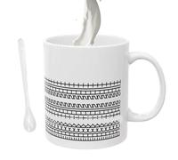 Flkiglm Tasse de 10 oz avec message caché, tasse à thé cachée, tasse à thé amusante en céramique nouveauté créativité humour tasse à boire