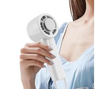 Flkiglm Ventilateur À Main Rafraîchissant,Rafraîchisseur Usb Rechargeable 3 Vitesses,Ventilateur Nomade Rafraîchissant Silencieux 1200 mAh | Pour Été Plage Voyage Plein Air Randonnée Concert Sports