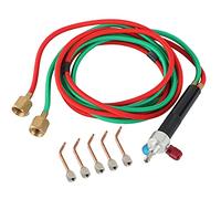 FLKQC Mini lampe torche à gaz pour bijoux | 5 pointes de soudure pour bouteilles d'oxygène, acétylène pour bijoutier