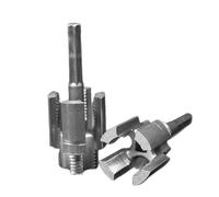 FLKWOP Outil de filetage interne et externe intégré, kit d'enfile-tuyau en PVC, ensemble d'enfile-tubes en PVC de 1,27 cm et 1,9 cm pour perceuse électrique, filetage de coupe, réparation de plomberie